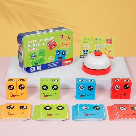 Children's fun logical thinking training, face changing, puzzle, parent - child interactive tabletop game toys - KIWI UNIVERS