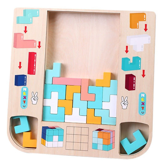 Magische Kubus 2 In 1 Puzzelbord Buzzle Kids Inteligence Multi Educatief Sensorisch Speelgoed Autistisch - KIWI UNIVERS