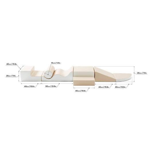 Soft Play Bundle - Explorer with Wedge Beige - KIWI UNIVERS