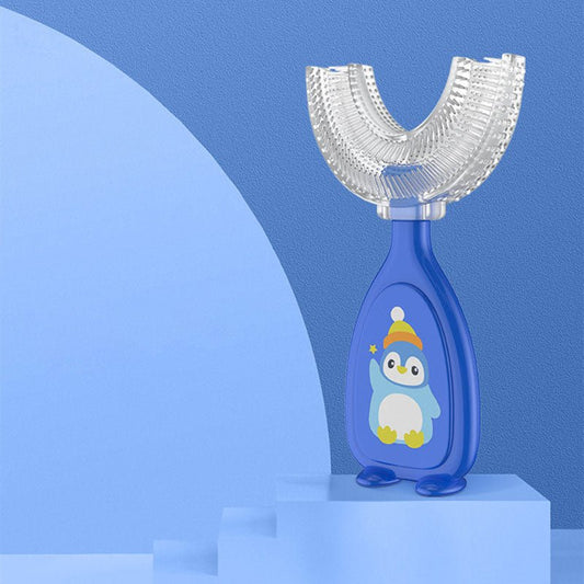 Manual Children's U - Shaped Toothbrush Silicone Toothbrush Baby Oral Cavity Cleaning Manual U - Shaped Teether - KIWI UNIVERS