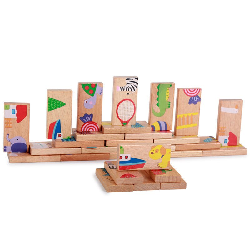 Wooden animal dragon puzzle puzzle children's early education teaching aids and puzzle toys - KIWI UNIVERS