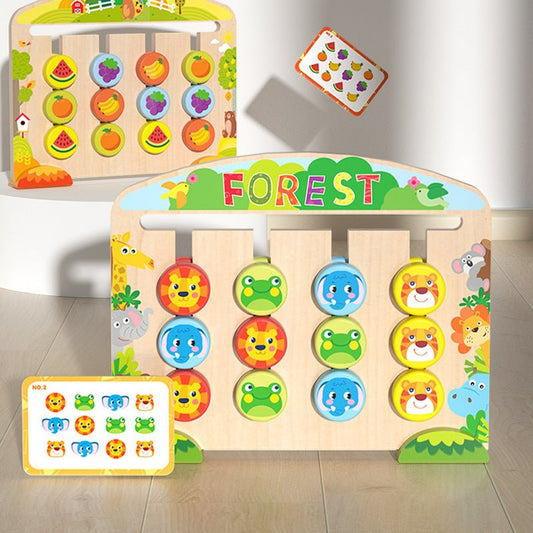 Wooden animal positioning game, thinking and logic, children's training, intelligence, cognition, early education - KIWI UNIVERS