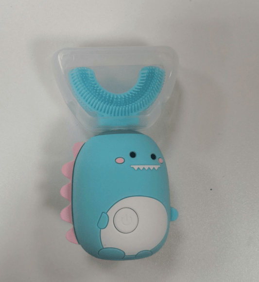 【Smart 360° U - Shape Electric Toothbrush】Kids Silicone Automatic Ultrasonic Teeth Tooth Brush Cute Dinosaur Children - KIWI UNIVERS