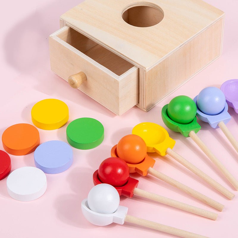 7 - color pitching coin drawer box color classification matching puzzle toy - KIWI UNIVERS