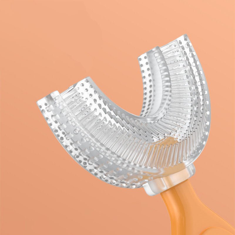Manual Children's U - Shaped Toothbrush Silicone Toothbrush Baby Oral Cavity Cleaning Manual U - Shaped Teether - KIWI UNIVERS