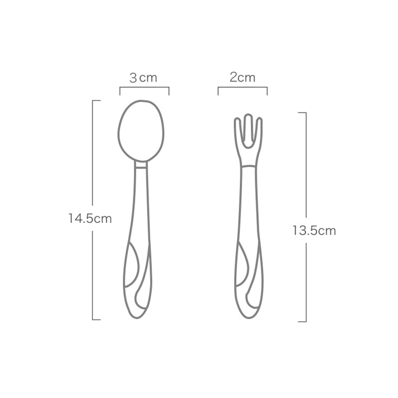 Cuchara para bebé, juego de utensilios, cuchara de gel de silicona, cuchara suave y flexible para aprender a comer, vajilla infantil