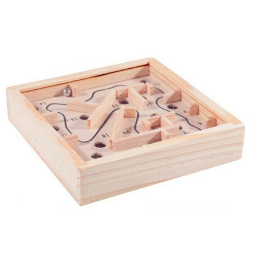 12*2.5cm Mini Wooden Labyrinth Board Game Ball In Maze Puzzle Handcrafted Toys Children Educational Toys Antistress - KIWI UNIVERS