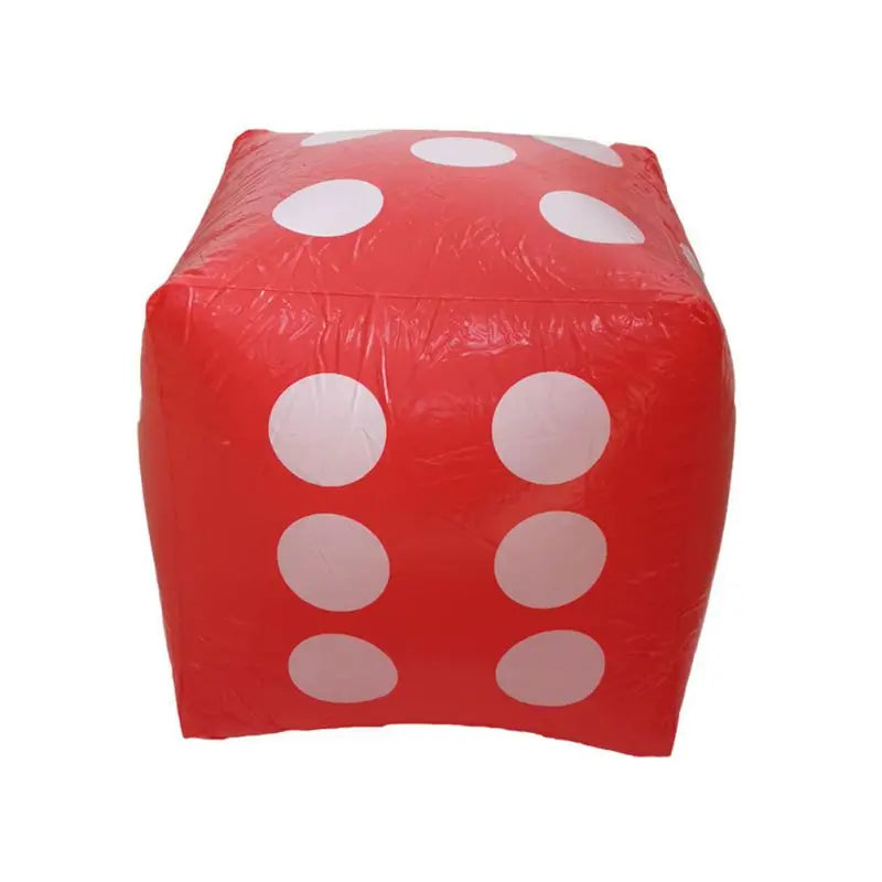 30cm Inflatable Children's Toy Dice Sieve Inflatable Big Dice Toy Blow-Up Cube Big Dice Toy Stage Prop Group Beach Game Tool