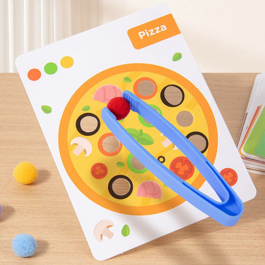 Kindergarten beads hair ball color sorting children's fine motor training teaching aids Montessori early education educational toys - KIWI UNIVERS