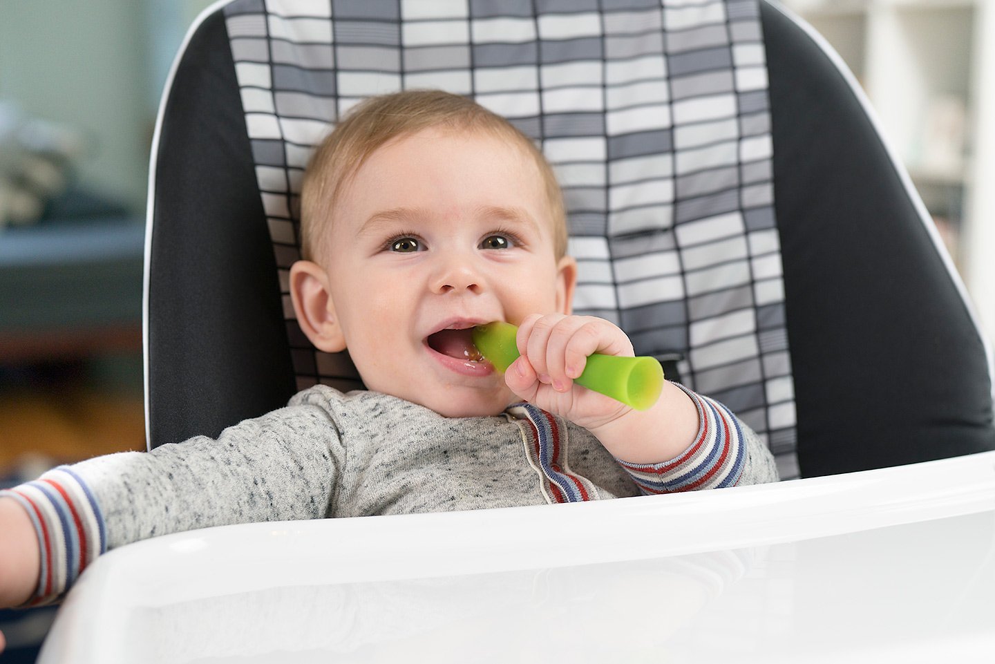 Cuillère en silicone Olababy pour bébé - KIWI UNIVERS