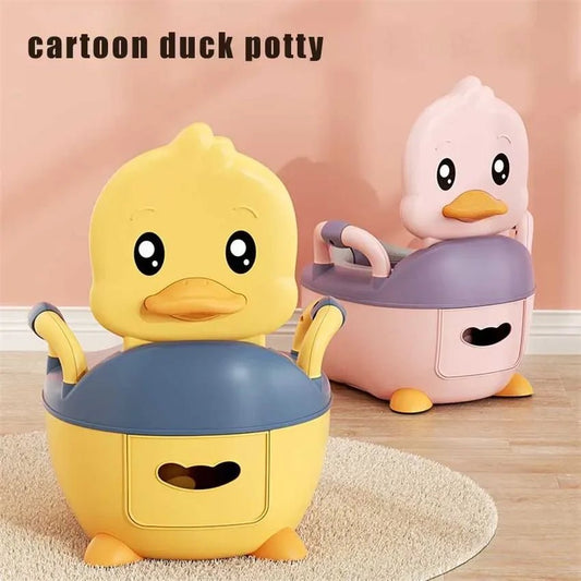 Children's Pot 1 - 6 Years Old Upgraded Cute Duck Baby Toilet Seat Baby Potty Portable Stool Boys & Girls Safe Trainer Seat WC - KIWI UNIVERS