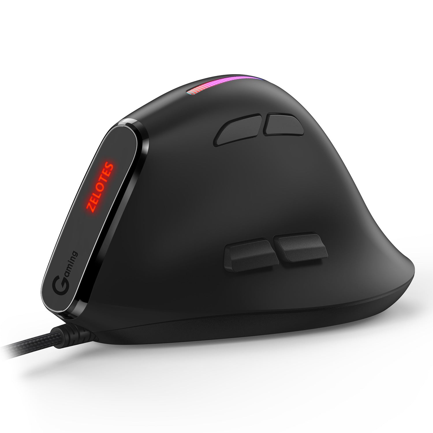 ZELOTES Master T50RGB Vertical Grip Ergonomic Programming Gaming Notebook Wired Mouse - KIWI UNIVERS