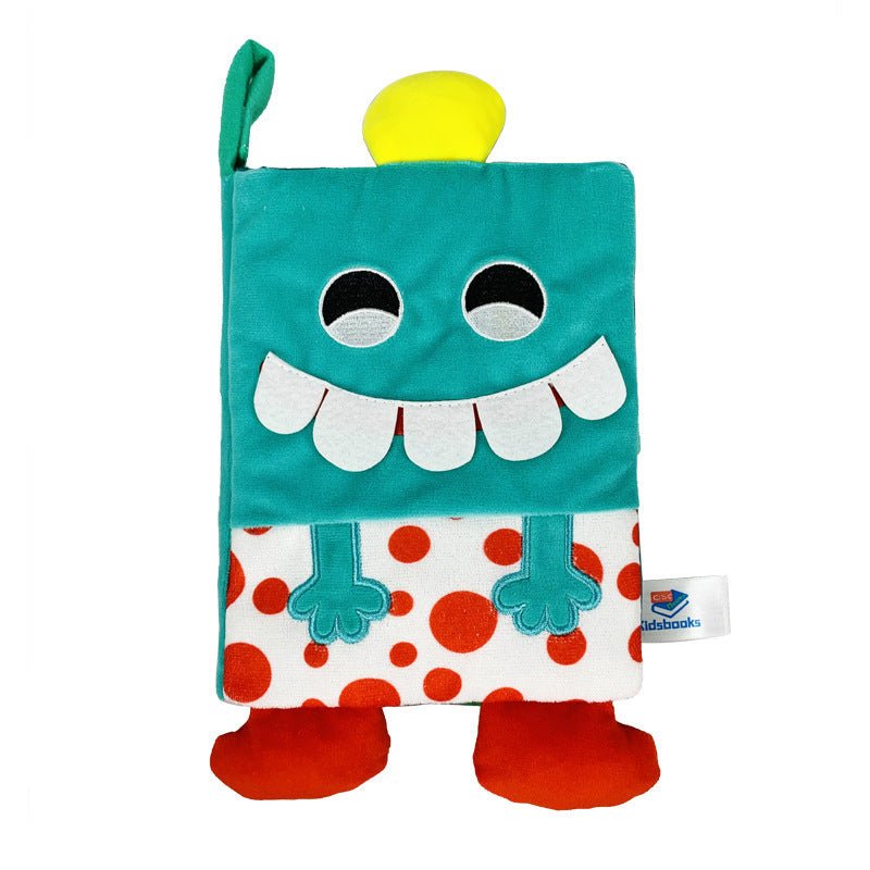 Baby toys three - dimensional cloth books that cannot be torn apart washable children's enlightenment baby ringing paper books - KIWI UNIVERS
