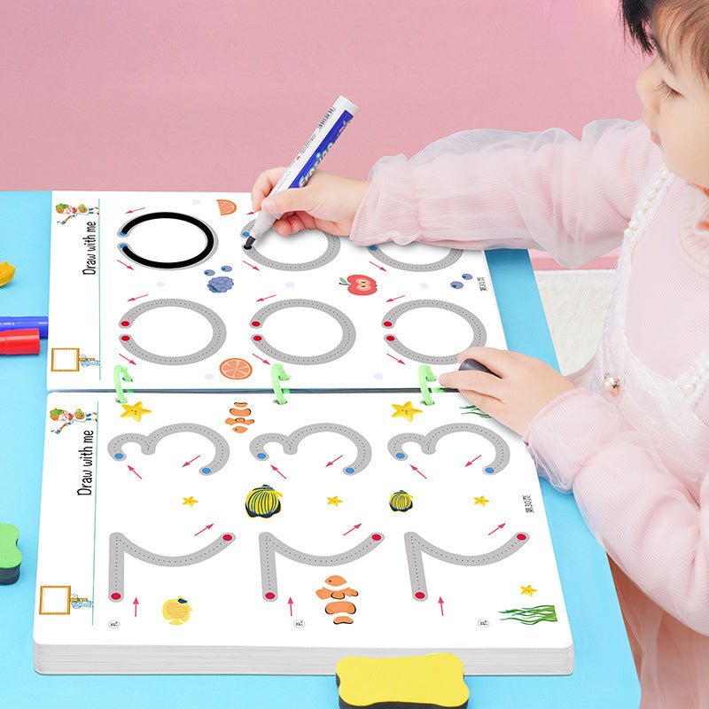 Pen Control Training Word Practice Post Concentration Training Drawing Tracing Logic Thinking Puzzle Early Education - KIWI UNIVERS