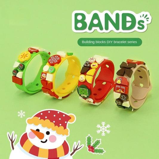 Children's DIY Toys Christmas Fun Puzzle Bracelet Small Particle Bagged Building Blocks Children's Christmas Gifts - KIWI UNIVERS