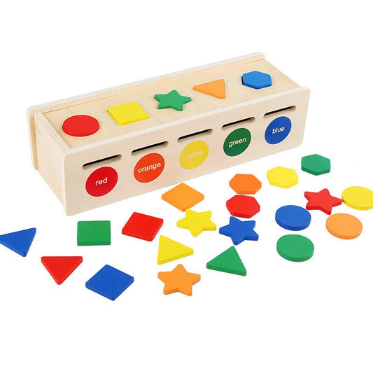 Children's classification, shape, color, cognitive matching, teaching aid box, storage box, exercise, hand eye coordination, toys - KIWI UNIVERS