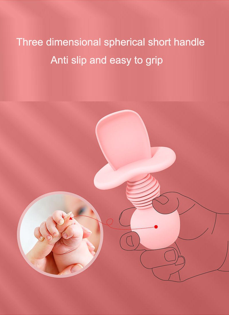 Baby silicone food fork and spoon - KIWI UNIVERS
