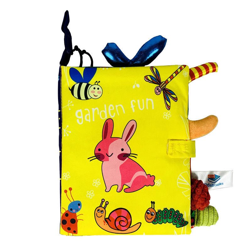 Baby toys three - dimensional cloth books that cannot be torn apart washable children's enlightenment baby ringing paper books - KIWI UNIVERS