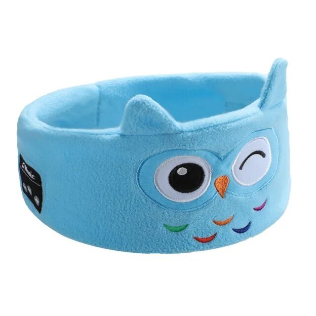 Soft Elastic Comfortable Wireless Music Earphones Kids Animal Sleeping Headphones Eye Mask Bluetooth V5.0 Headphones Headband - KIWI UNIVERS