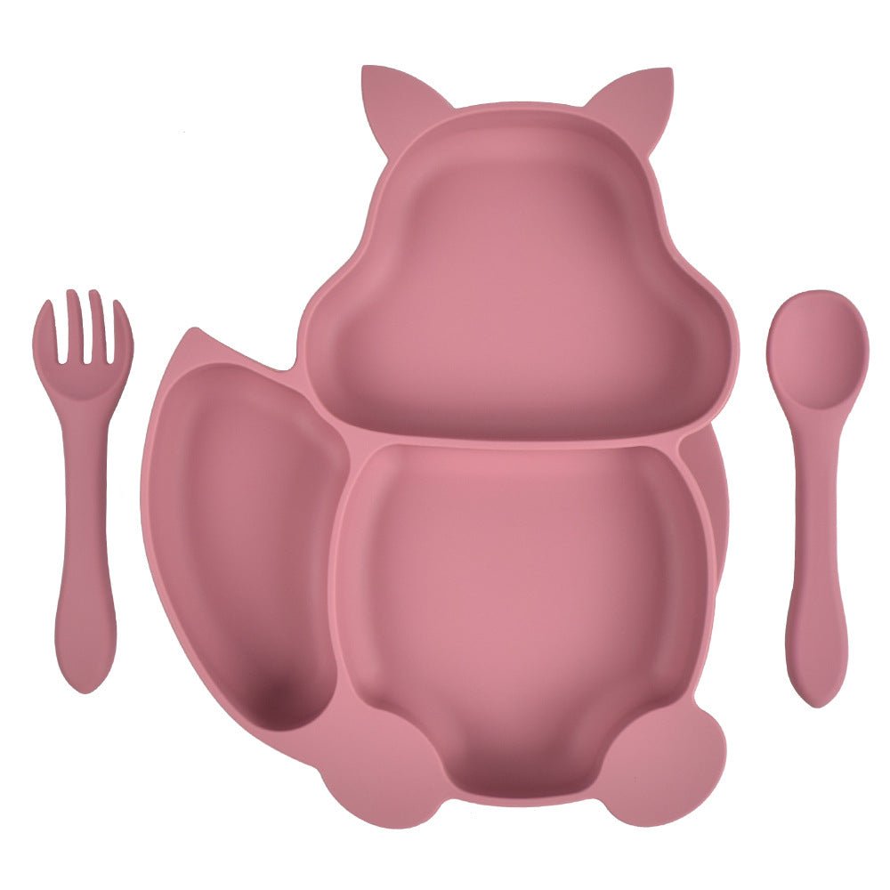Vaisselle Silikon Enfant : Assiette et Couverts - KIWI UNIVERS