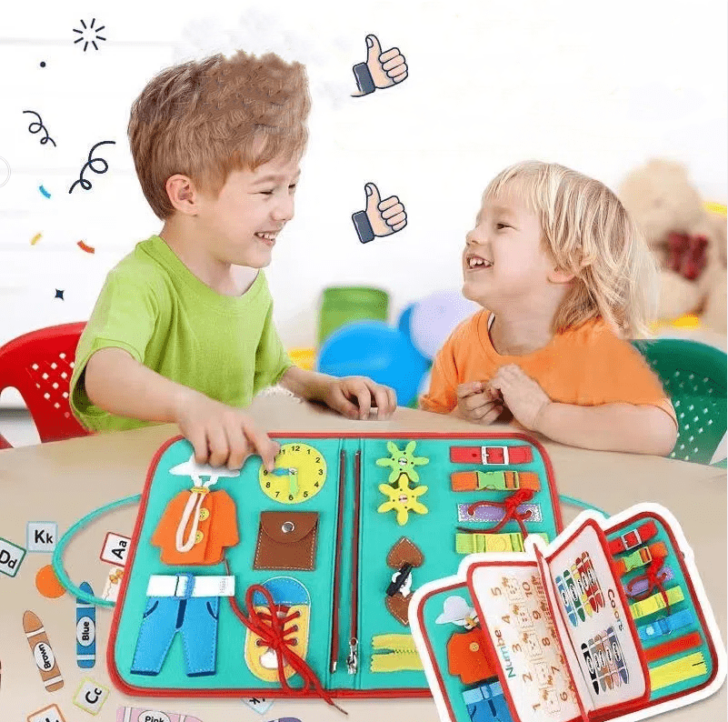 Handheld felt learning board, early education board, cross - border felt early education teaching aids, children's puzzle toys, dr - KIWI UNIVERS