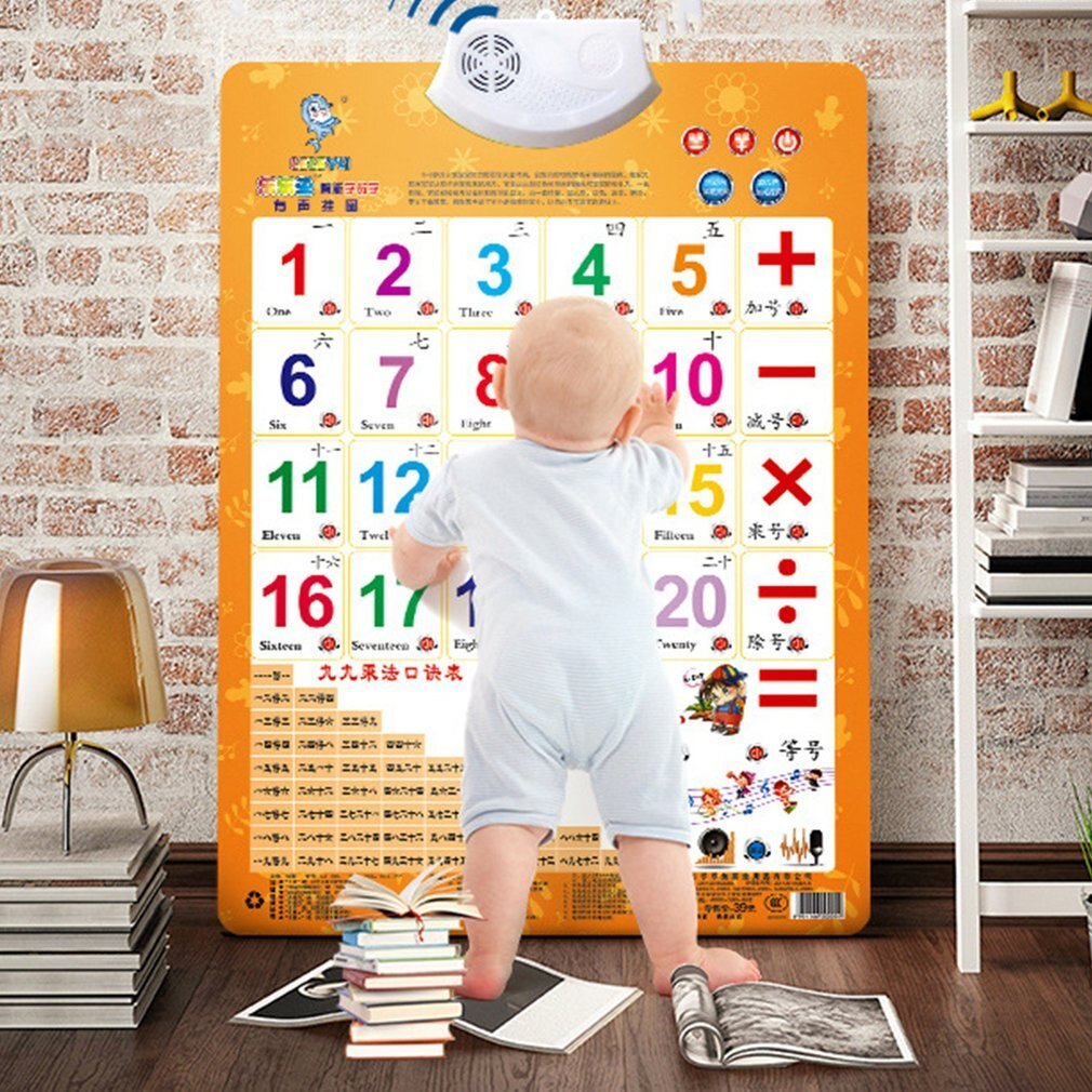 Sound Wall Chart Electronic Alphabet English Learning Machine Multifunction Preschool Toy Audio Digital Baby Kid Educational Toy - KIWI UNIVERS