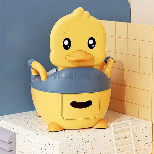 Children's Pot 1 - 6 Years Old Upgraded Cute Duck Baby Toilet Seat Baby Potty Portable Stool Boys & Girls Safe Trainer Seat WC - KIWI UNIVERS