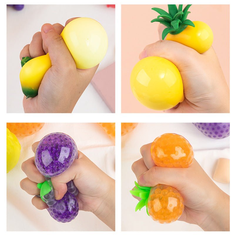 Boule anti - stress fruits et légumes en gel - KIWI UNIVERS