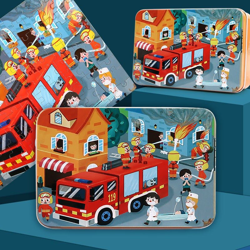 Puzzle en Bois 100 Pcs pour Enfants - KIWI UNIVERS
