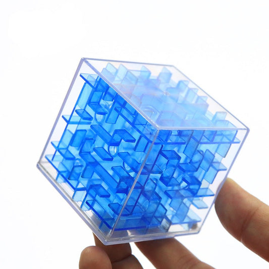 3D Cube Puzzle Maze Toy Hand Game Case Box Fun Brain Game Challenge Fidget Toys Balance Educational Toys for children - KIWI UNIVERS