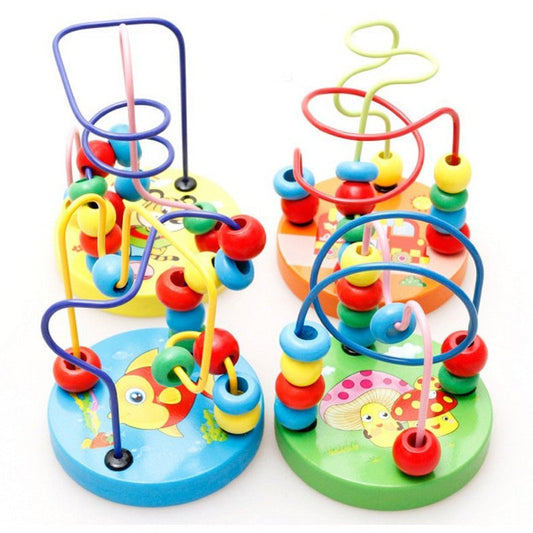 Baby Toddler Educational Lovely Animals Round beads Kids Toys For Newborns Children Cribs Stroller Mobile Montessori 9*11cm - KIWI UNIVERS