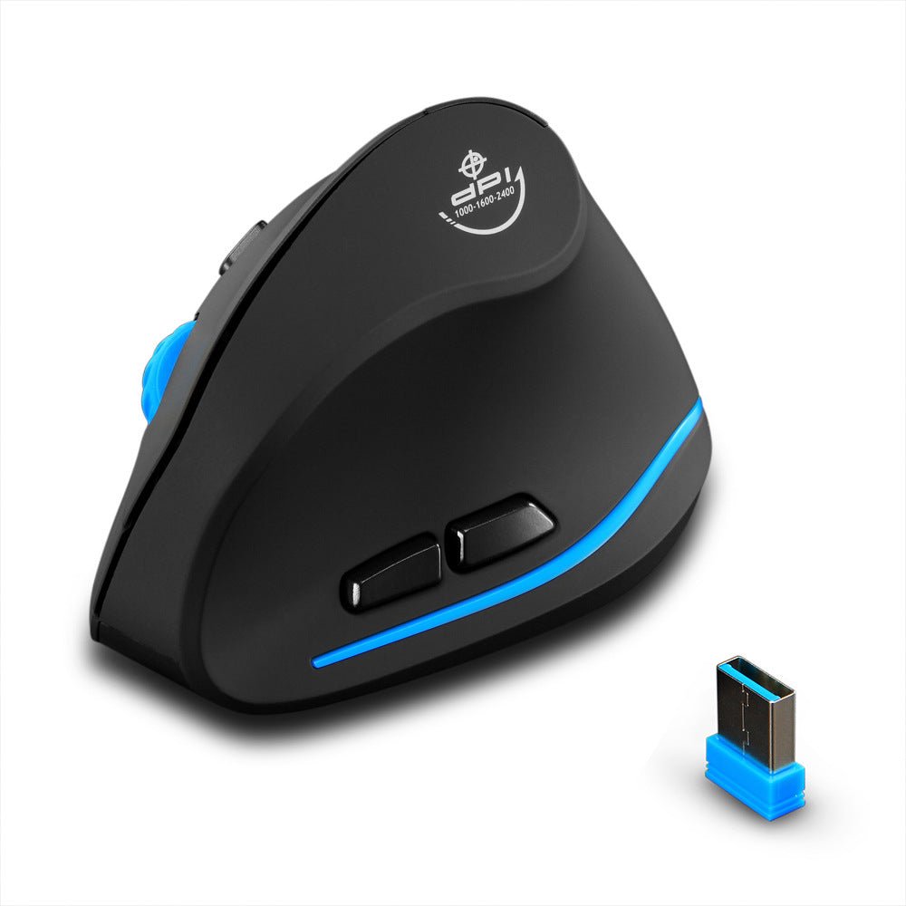 ZELOTES F - 35A Vertical Mouse Grip Ergonomic Laptop Desktop Wireless Mouse - KIWI UNIVERS
