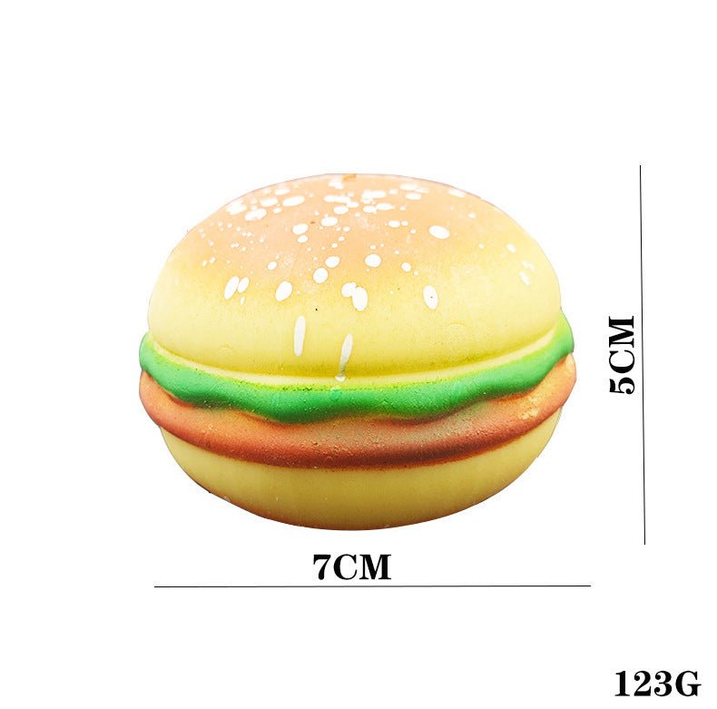 Creative Decompression Burger To Vent Tofu Ball Food Bread Slow Rebound Decompression Pinch Music Toy - KIWI UNIVERS