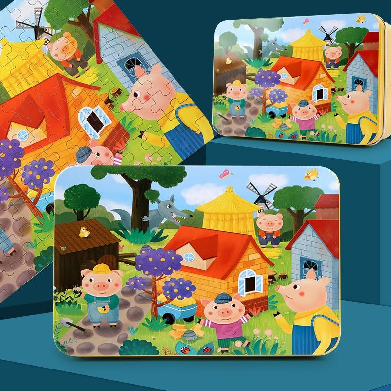 Puzzle en Bois 100 Pcs pour Enfants - KIWI UNIVERS