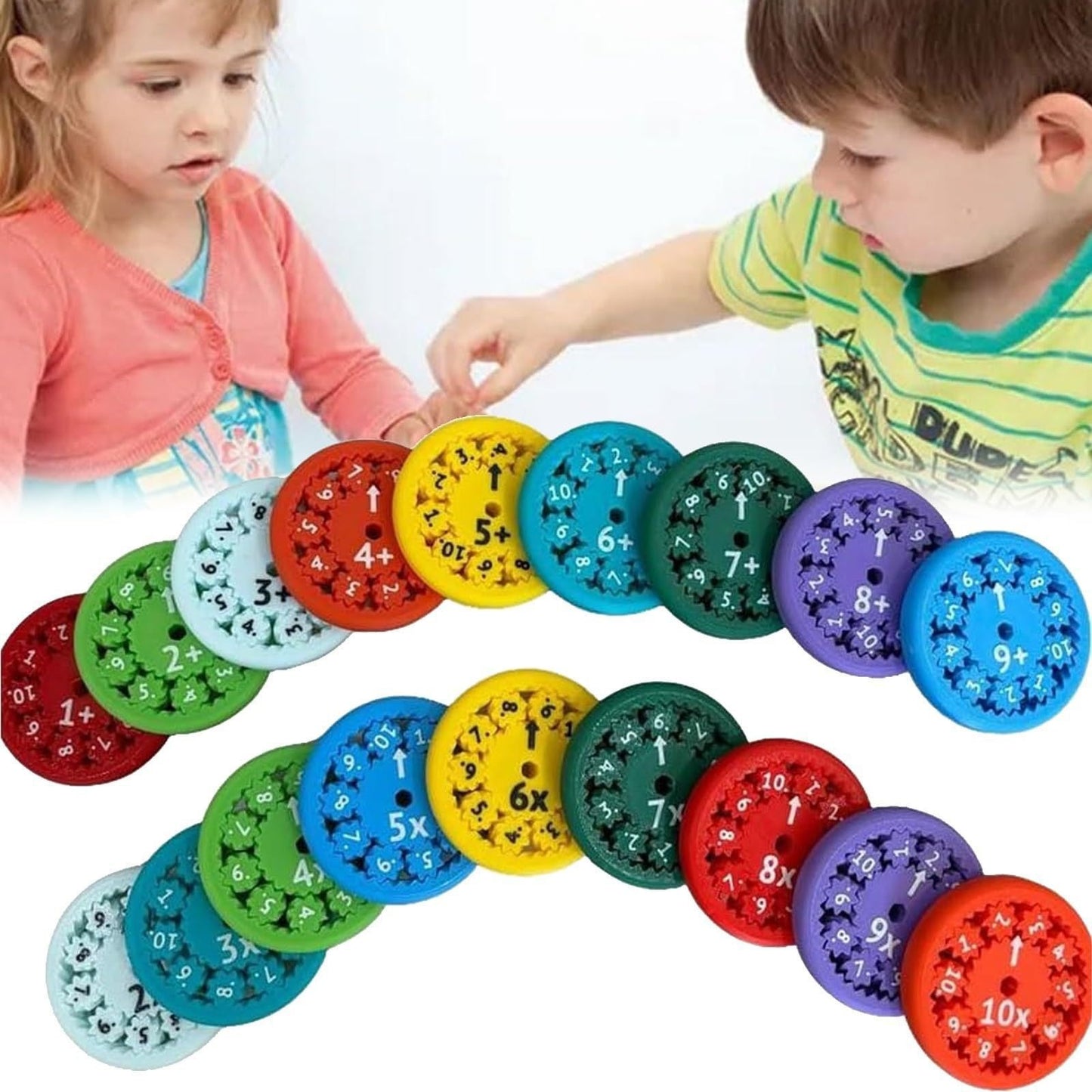 MATH FIDGET SPINNERS 9 - piece math fidget spinner teaching enlightenment toy - KIWI UNIVERS