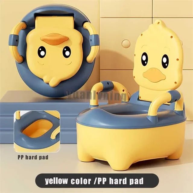 Children's Pot 1 - 6 Years Old Upgraded Cute Duck Baby Toilet Seat Baby Potty Portable Stool Boys & Girls Safe Trainer Seat WC - KIWI UNIVERS