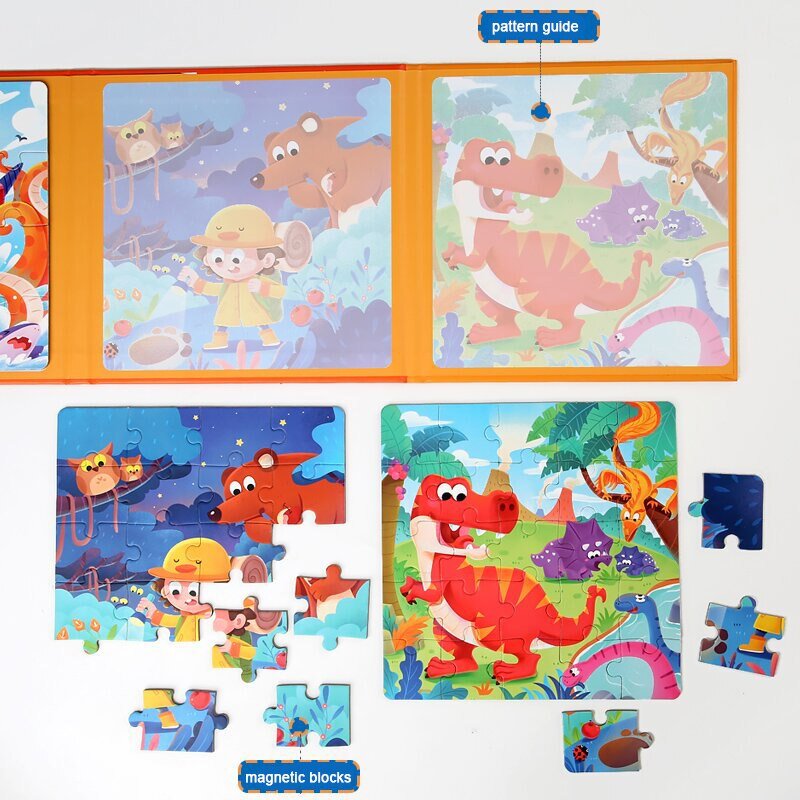 Children's Progressive Puzzle Magnetic Puzzle Young Magnetic Early Education Kindergarten 3 To 6 Years Old Boys And Girls Toys - KIWI UNIVERS