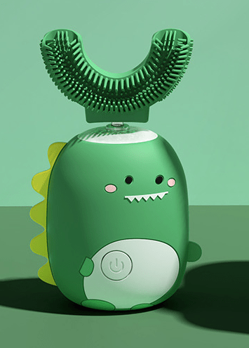 【Smart 360° U - Shape Electric Toothbrush】Kids Silicone Automatic Ultrasonic Teeth Tooth Brush Cute Dinosaur Children - KIWI UNIVERS