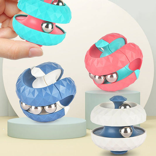 Diamond Pattern Ball Track Gyroscope Magic Cube Decompression Toys Decompression Fingertip Marbles Gyroscope Magic Cube - KIWI UNIVERS
