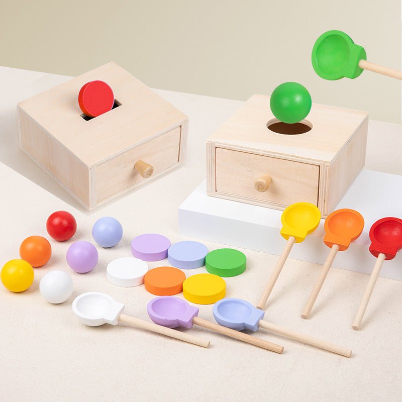 7 - color pitching coin drawer box color classification matching puzzle toy - KIWI UNIVERS