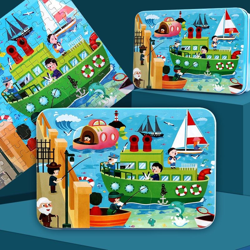 Puzzle en Bois 100 Pcs pour Enfants - KIWI UNIVERS