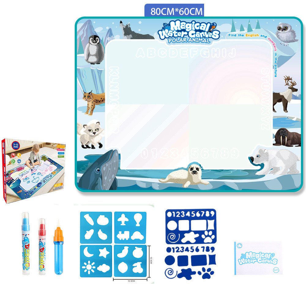 Water Doodle Mat Kids Toys Reusable Painting Writing Doodle Water Color Drawing Board Toddlers Preschool Education Toys - KIWI UNIVERS