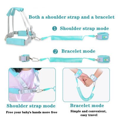 Anti - Wandering Traction Rope Backpack Children's Anti - Loss Rope Baby Anti - Wandering Safety Rope Baby Carrier - KIWI UNIVERS