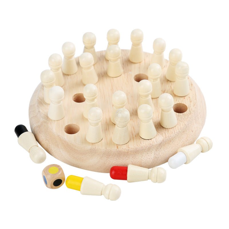 Jeu d'échecs en bois pour enfants - Développement cognitif - KIWI UNIVERS