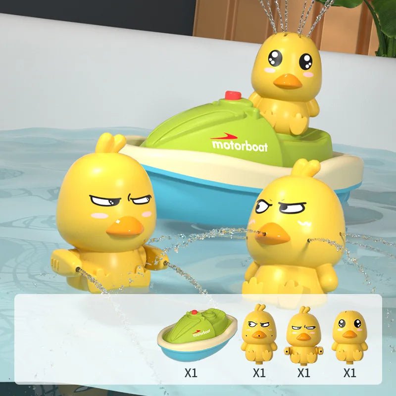 Cute Duck Electric Water Spray Bathroom Bathing Toys Baby Bath Toys Kids Bath And Shower Bathtubs Interactive Boy girl Gifts - KIWI UNIVERS