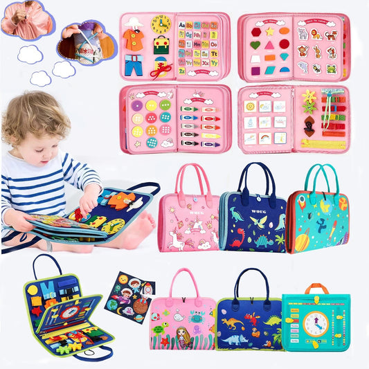 Felt learning board children's busy dressing board children's DIY early education toys felt busy board - KIWI UNIVERS