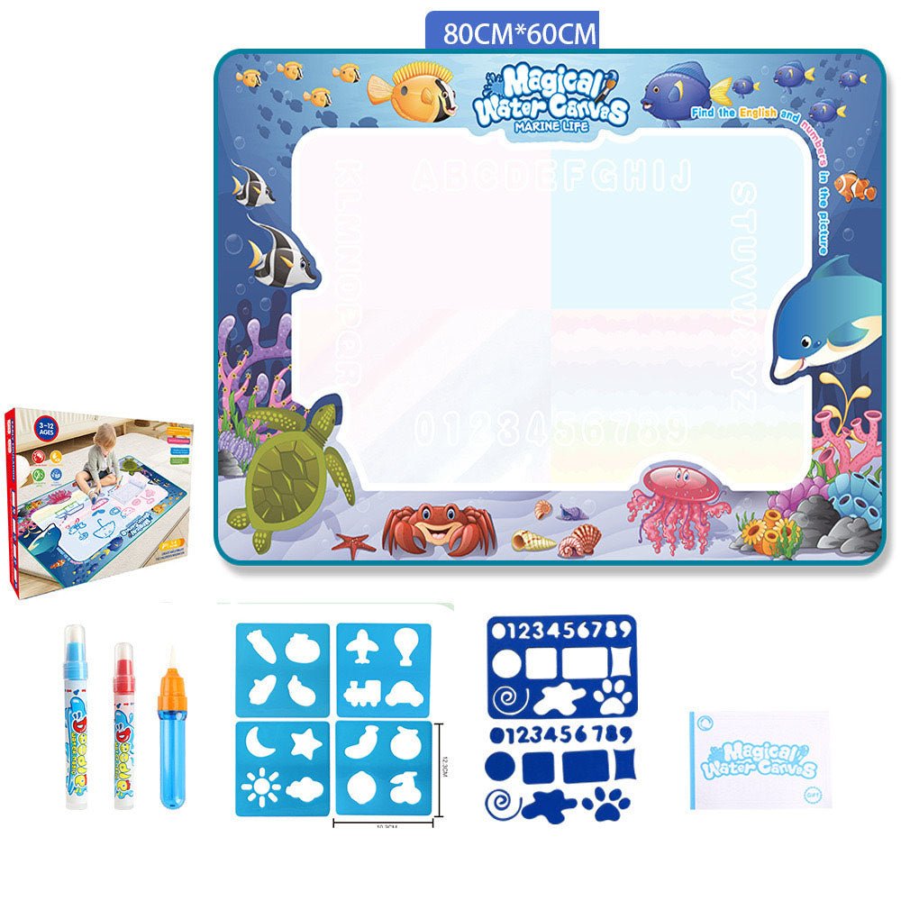 Water Doodle Mat Kids Toys Reusable Painting Writing Doodle Water Color Drawing Board Toddlers Preschool Education Toys - KIWI UNIVERS