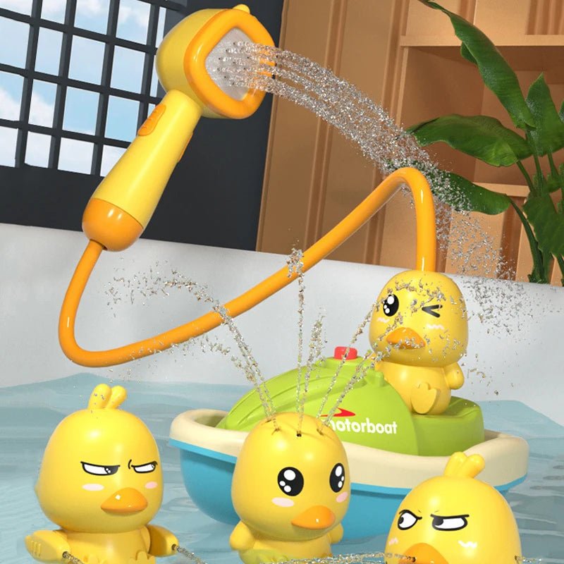 Cute Duck Electric Water Spray Bathroom Bathing Toys Baby Bath Toys Kids Bath And Shower Bathtubs Interactive Boy girl Gifts - KIWI UNIVERS