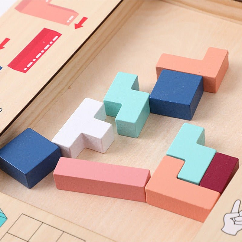 Magische Kubus 2 In 1 Puzzelbord Buzzle Kids Inteligence Multi Educatief Sensorisch Speelgoed Autistisch - KIWI UNIVERS