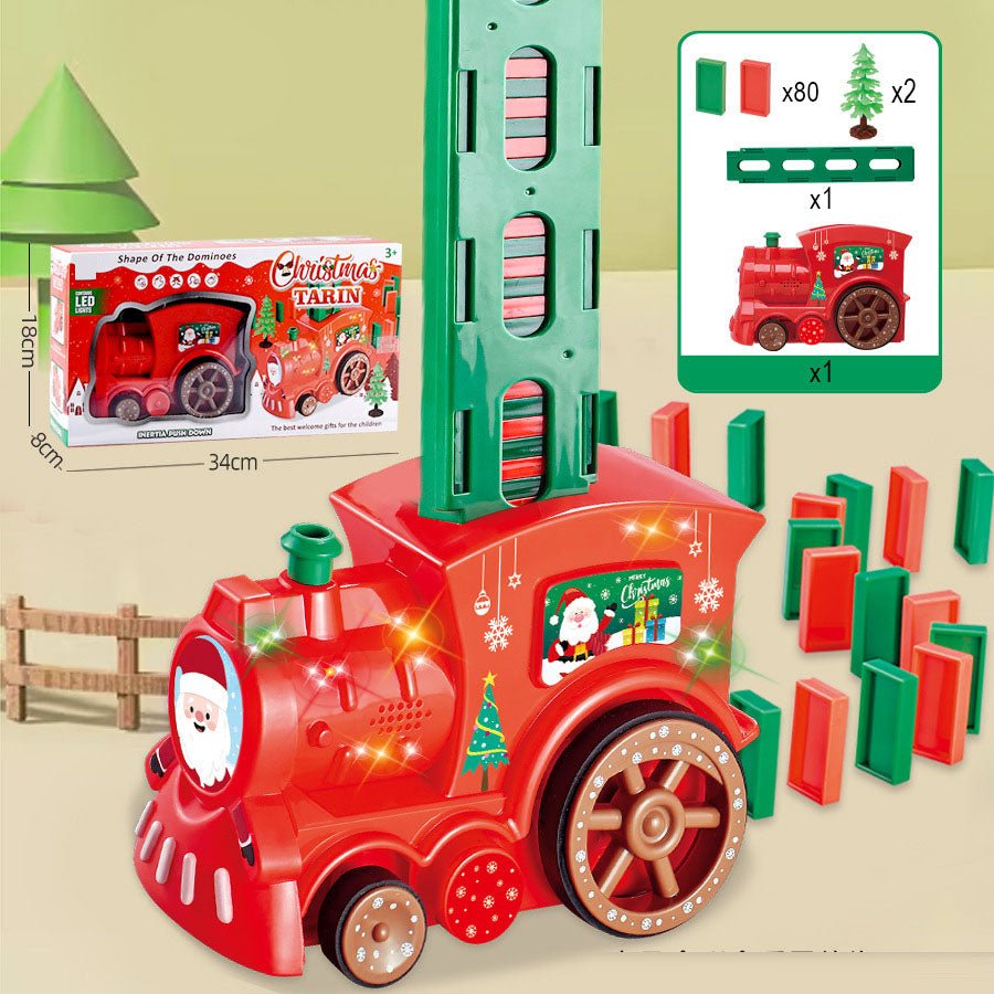 Cadeau Noël : train domino lumineux et musical - KIWI UNIVERS